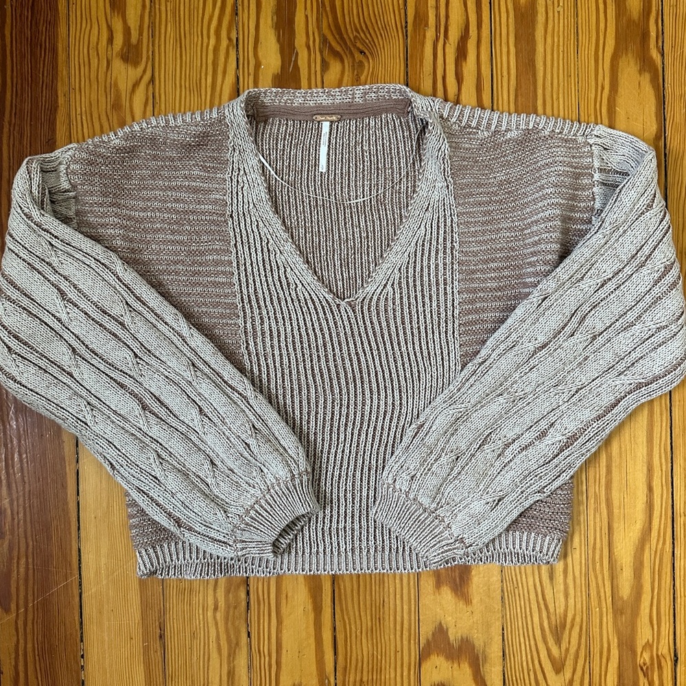 Free people cable sweater